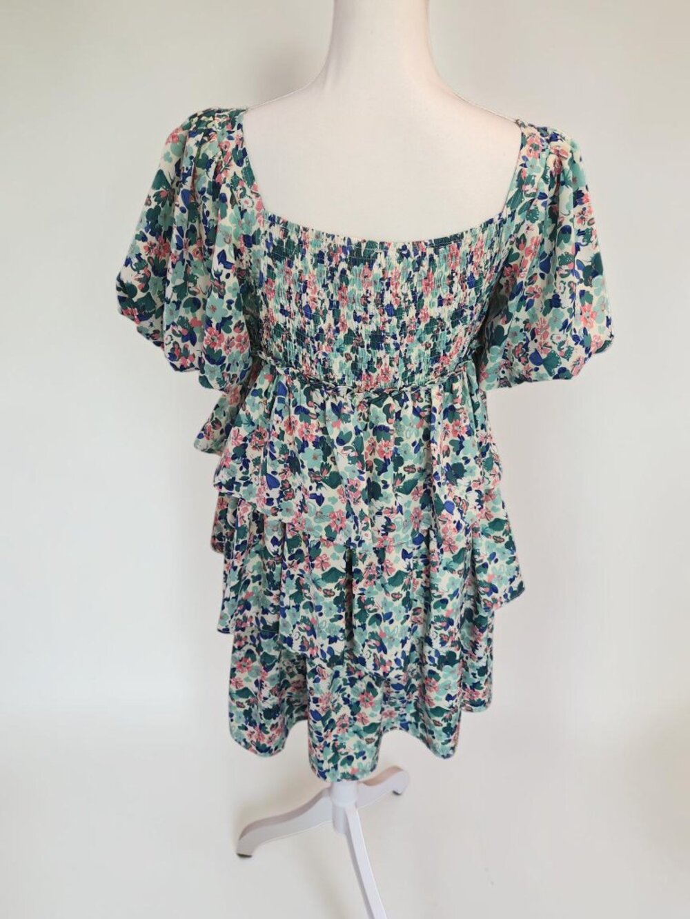 🌼 First Love Dress Size Large NWT | Floral Smocked Babydoll Mini - Picture 8 of 12